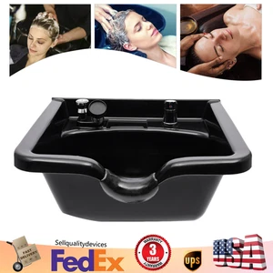 Salón de belleza peluquería equipo para el cabello champú tazón ABS profundo tazón fregadero de lavado a contracorriente - Imagen 1 de 19