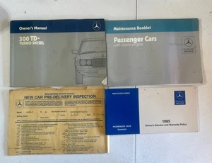 MERCEDES-BENZ W123 300TD STATION WAGON 1985 Genuine OWNER's MANUAL BOOK - Afbeelding 1 van 8