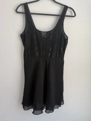 Soma Intimates Chiffon Baby Doll Camisole Top Loungewear  Black  Size M - Image 1 of 4