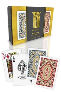 Paisley Plastic Bridge Size Poker Playing Cards, 2 Decks - Picture 1 of 6