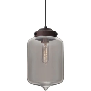 Besa Lighting 1JT-OLINSM-BR Olin 1 Light Bronze Cord Pendant Ceiling Light - Picture 1 of 2