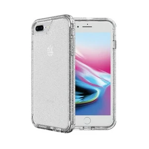Onn Slim Rugged Clear W Silver Glitter Case for iPhone 6/6s/7/8 PLUS - Zdjęcie 1 z 7