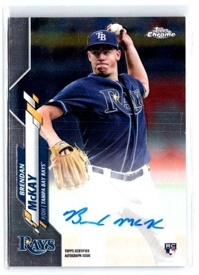 2020 Topps Chrome #RA-BM Brendan McKay Rookie Autographs - Image 1 of 2