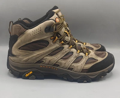 Merrell Moab 3 Mid Botas de Senderismo para Hombres Talla 11 Marrón Gamuza Vibram J035869 Foto 1 de 4