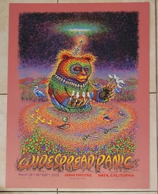 Póster de pánico generalizado Napa Oxbow 2023 Marq Spusta A/P S/N 6/28 Foto 1 de 3