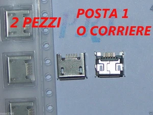 CONNETTORE RICARICA ( 2 pezzi ) MICRO USB PER tablet Archos 101 copper - Foto 1 di 1