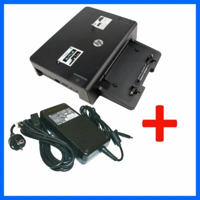 HP A7E36AA Dockingstation HSTNN-I10X USB2.0 + Netzteil+ Laufwerk für ZBOOK 15 G1 - Bild 1 von 4