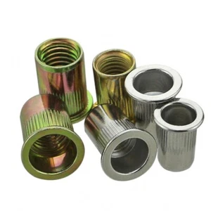 Tuercas de remache M5/5 mm color hierro tuercas de remache chapadas en zinc cantidad 100 piezas - Imagen 1 de 4