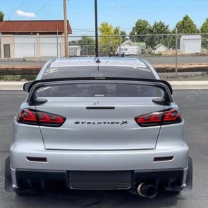 Smoke LED Tail Lights For Mitsubishi Lancer EVO/X 2008-2017 Rear Lamp LH+RH 4PCS - Picture 1 of 12