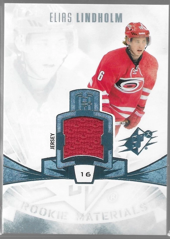 2013-14 Elias Lindholm SPx Rookie Materials Jersey RC #RM-EL - Image 1 of 1