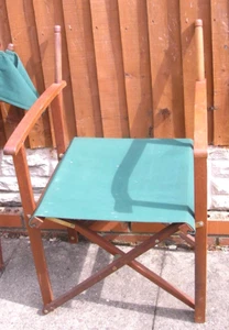 Habitat Folding Wooden Director Chair- Green - Picture 1 of 3