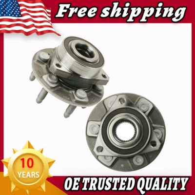 2X Buje de cojinete de rueda delantera para GMC Acadia Cadillac 2017 2018 2019-2022 6 tacos Foto 1 de 4