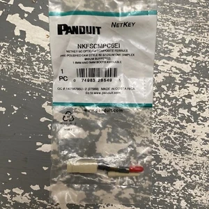 Panduit NKFSCMPC6EI Netkey SC Opticam Composite 62.5/125um OM1 Simplex 900um Buf - Picture 1 of 3