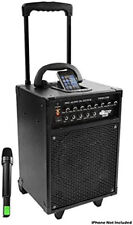 Pyle-Pro PWMA930I 600 Watt VHF Wireless Portable PA System/Echo w/ iPod Dock 