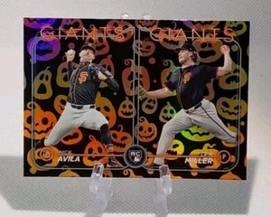 ⚾️2024 topps update NICK AVILA / ERIK MILLER (rookie/jack o lanterns) #US271⚾️ - Picture 1 of 2