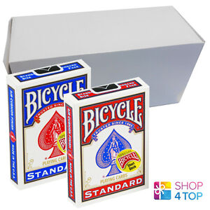 12 DECKS BICYCLE MAGIC SHORT 1/16" PLAYING CARDS RED AND BLUE USA SEALED BOX NEW