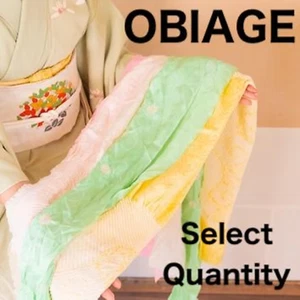 Lote Obiage Japonés Vintage - Accesorios Kimono Colores Surtidos, Mayormente Seda - Imagen 1 de 11