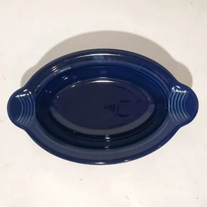 FIESTA HLC TAB OVAL BAKER Casserole BAKING bowl 9" Cobalt Blue - Picture 1 of 9
