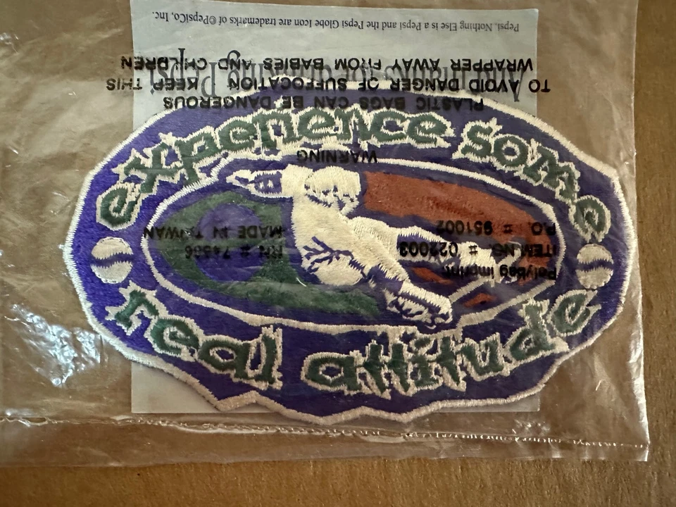 VTG Embroidered Pepsi Patch Skateboard Culture Experience Some Real Attitude NEW - Image 1 of 1