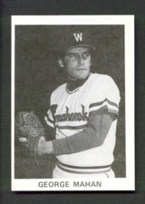 1976 TCMA Williamsport TOMAHAWKS #15 GEORGE MAHAN Saginaw MICHIGAN STATE