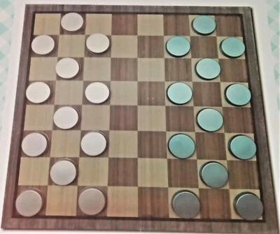 Solid Heavy Wood Country Living Home Collection Jar Checkerboard - Image 1 of 4