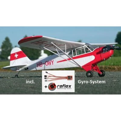 FMS Piper J3 Cub V3 PNP incl. Schwimmer - 140 cm - Combo mit Reflex Gyro System - Bild 1 von 4