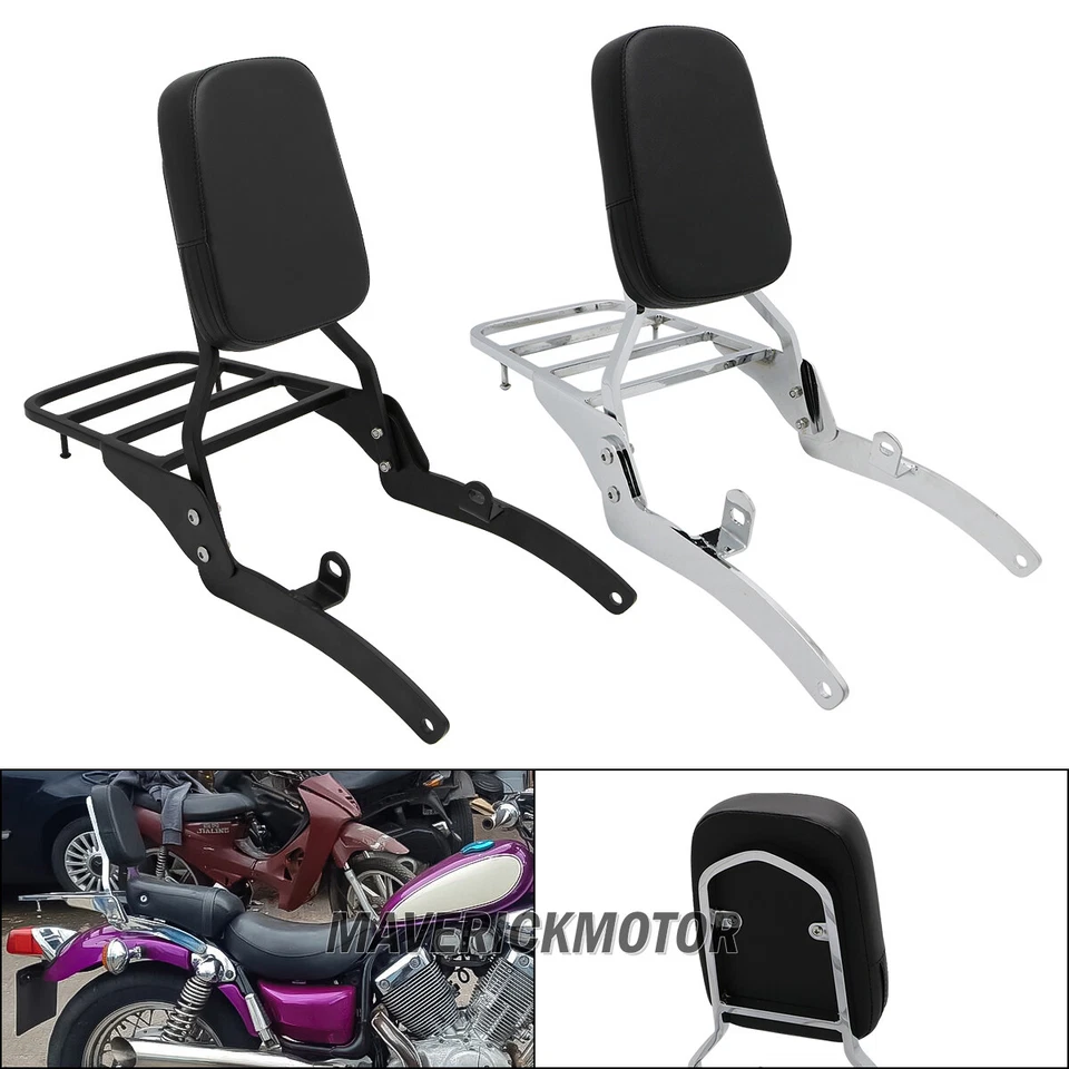 Motorcycle Rear Passenger Backrest Sissy Bar For Yamaha Virago XV 400 535 87-up - Изображение 1 из 3