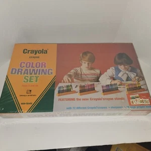 Vintage 1977 Crayola Buntstift Farbzeichnung Set 7720 Binney & Smith Inc VERSIEGELT - Bild 1 von 9