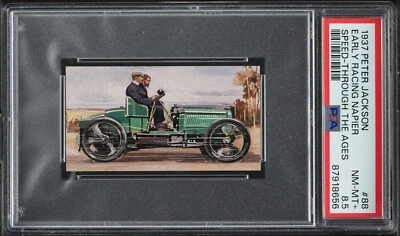 1937 Peter Jackson Speed Through The Ages / Gordon Bennett Napier #88 PSA 8.5 - Image 1 of 2
