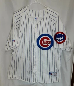 Chicago Cubs Baseball Jersey Men's Size Large Russell Athletic - D4 - Picture 1 of 5