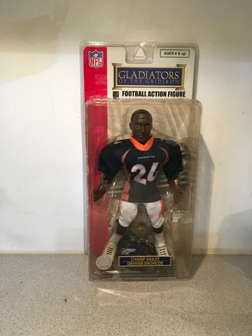 2006 Broncos Champ Baily Blue Jersey Gladiators of the Gridiron Action Figure Cover