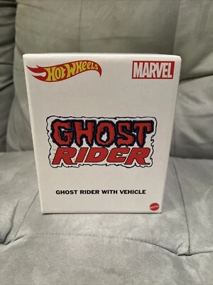 SDCC 2022 COMIC CON HOT WHEELS GHOST RIDER w/ MOTORCYCLE VEHICLE MARVEL - Image 1 of 4