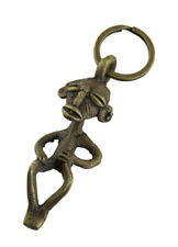 Door Keys African Notable Thinker Figure Bronze Art Ethnic Customary Law