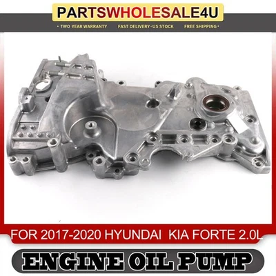 NEW Engine Oil Pump Timing Chain Cover NEW Fit for Hyundai Elantra 2.0L 2017-20 Foto 1 de 4