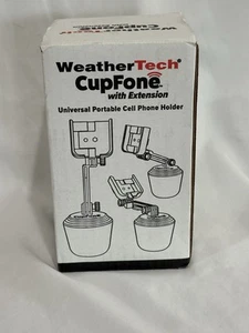 WeatherTech CupFone Universal Adjustable Cup Holder Car Mount - 8ACF1, Black -M1 - Picture 1 of 1