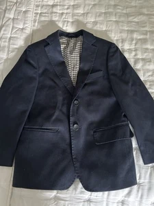 T.O. Fine Clothing Boys Navy Blue Blazer Sports Coat Jacket sz 8 - Picture 1 of 2