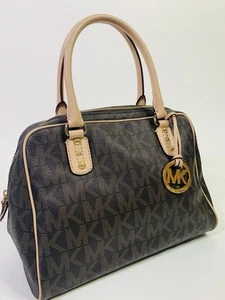 Bolso de mano Michael Kors marrón con logotipo con bandolera - Imagen 1 de 21