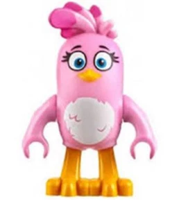 LEGO Angry Birds minifigure rosa stella 75825 NUOVO originale - Foto 1 di 1