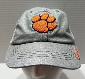 Clemson Tigers Top of the World Trucker Snapback Hat Cap Ladies Gray/Metallic - Picture 1 of 7