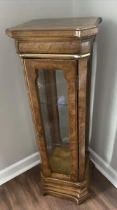 1970s Drexel Illuminated Display Cabinet Plant Stand - Picture 1 of 10