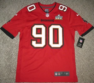 Jason Pierre-Paul Tampa Bay Buccaneers Small Red Super Bowl LIV Nike Game Jersey - Picture 1 of 5