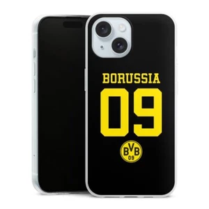 DeinDesign Handyhülle Slim transparent Apple iPhone 15 Borussia 09 Schwarz BVB - Bild 1 von 1