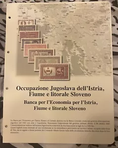MASTERPHIL Kit Inserto cartoncino Banconote Occupazione Jugoslava dell'Istria - Imagen 1 de 4