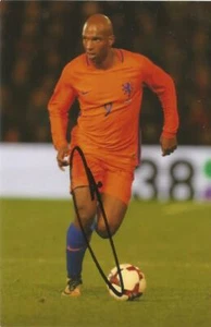 HOLLAND & FULHAM: RYAN BABEL SIGNED 6x4 ACTION PHOTO+COA - Imagen 1 de 1