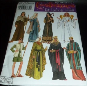 Weihnachten Krippe Bibel König Hirte Mantel Tunika Weste Schnittmuster - Bild 1 von 3