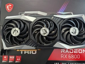 MSI Radeon RX 6800 16GB GDDR6 Graphics Card (RX-6800-GAMING-Z-TRIO-16G) - Picture 1 of 9