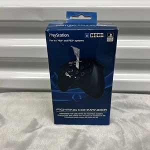Hori Fighting Commander Controller Schwarz PS3 PS4 044U Kabelgebunden - Bild 1 von 8