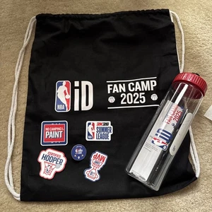 NBA 2K26 Summer League Pin Sticker Fan Camp 2025 Bottle And Drawstring Bag Set - Picture 1 of 7