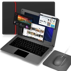 Android 12.0 Laptop 10.1 Inch Notebook Slim and Lightweight Mini Netbook Comp... - Picture 1 of 5