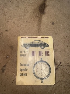 Porsche 911 T E S 1969-1971 libro de especificaciones técnicas 911T 911E 911S 1970 Foto 1 de 4